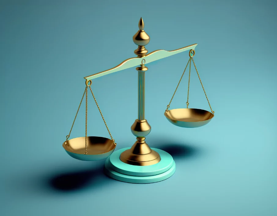 A gold scale.