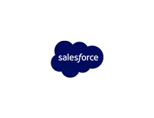 Salesforce brand logo blue.