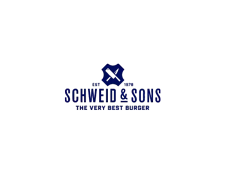 Schweid and Sons brand logo blue.