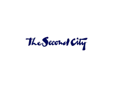 The Second City brand logo blue.