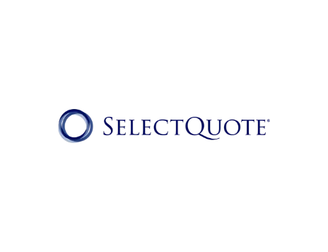 SelectQuote. With a circle in front of the name and the Q extended down under the letter U.
